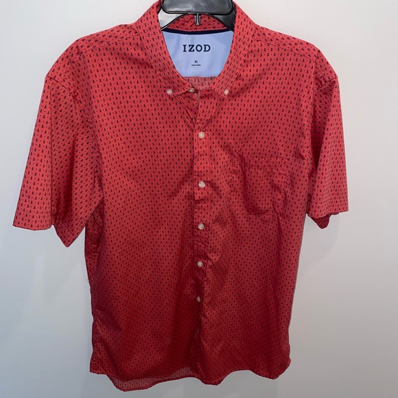 Izod nautical short sleeve dress shirt - Picture 1 of 5